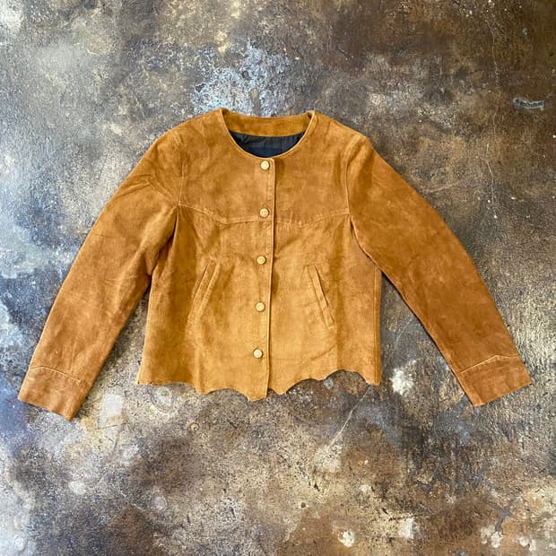 (00) 언유즈드 스웨이드 가죽 자켓