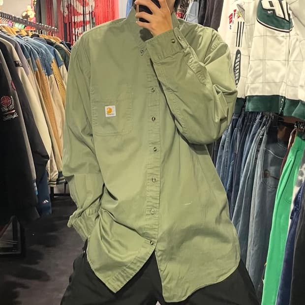 [IM] carhartt 칼하트 올리브 긴팔셔츠