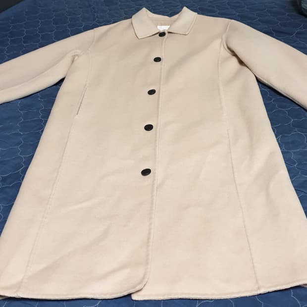 RE SHOP 핸드메이드 울 롱코트 베이지 (F)