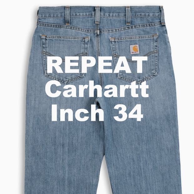 빈티지 칼하트 101483 중청 34 인치 CH4833401