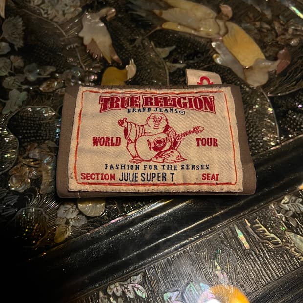 True religion hand made card wallet
