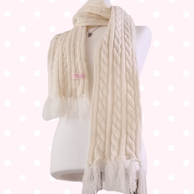 (초희귀) tralala 트랄라라 니트 머플러 히메갸루 목도리 리즈리사계