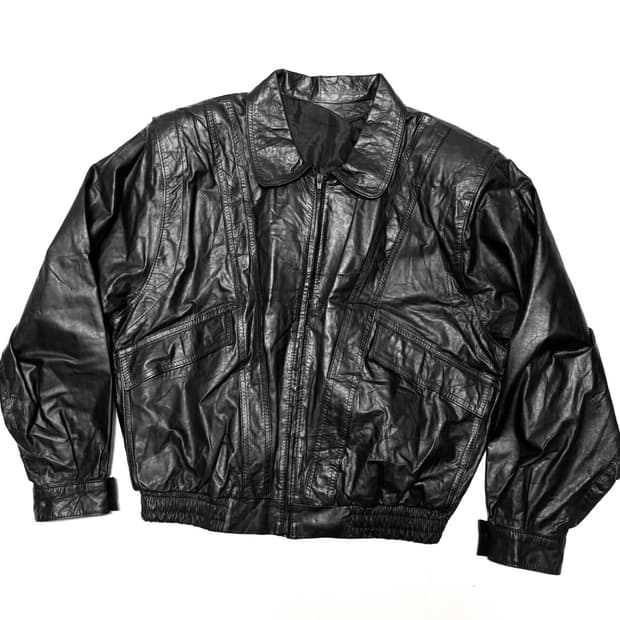 레더 봄버 자켓