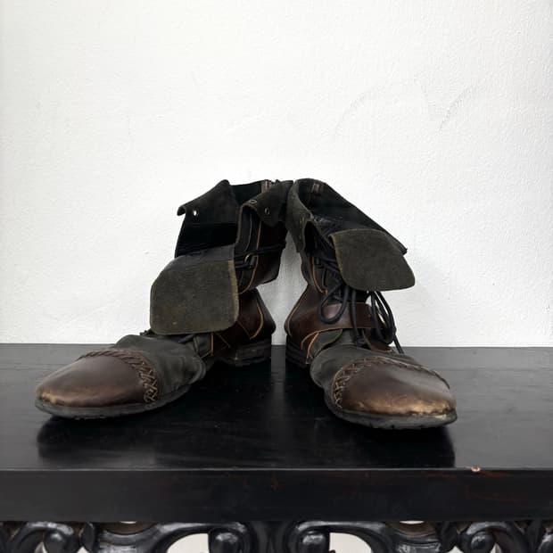 Whoop-de-doo archive layered leather
