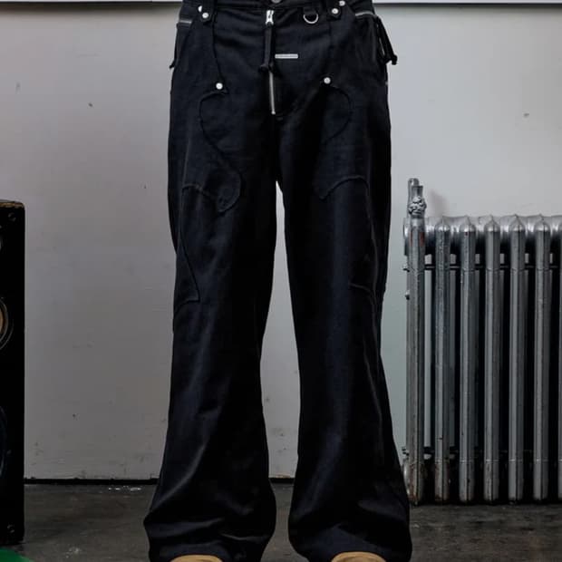 더바이닐하우스 western boots cut pants black S