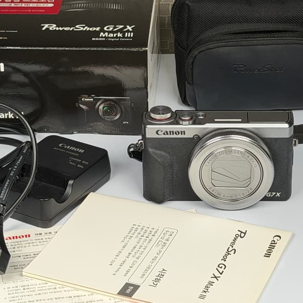 캐논 파워샷 G7X mark3 실버 하이엔드 똑딱이 빈티지 레트로 카메라