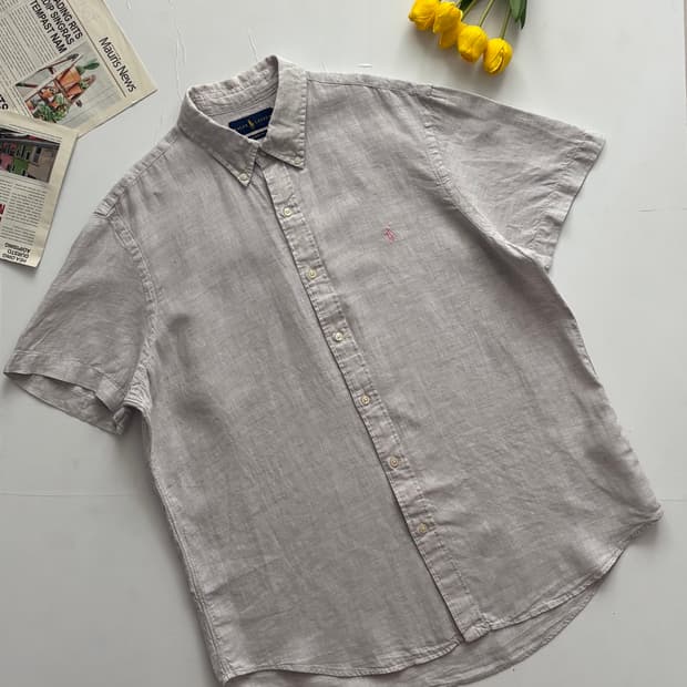 Polo 폴로랄프로렌 린넨 반팔 셔츠