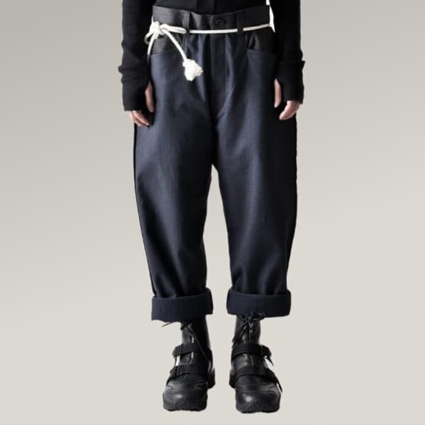 Y-3 요지야마모토 H본 팬츠 네이비 XS