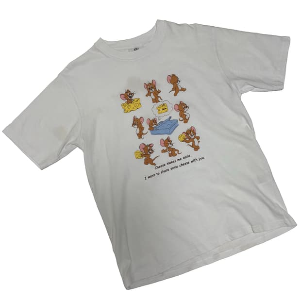톰과 제리 제리 치즈 그래픽 티셔츠