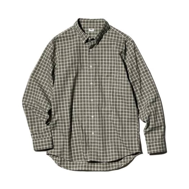 유니클로 브로드클로스 체크 셔츠 