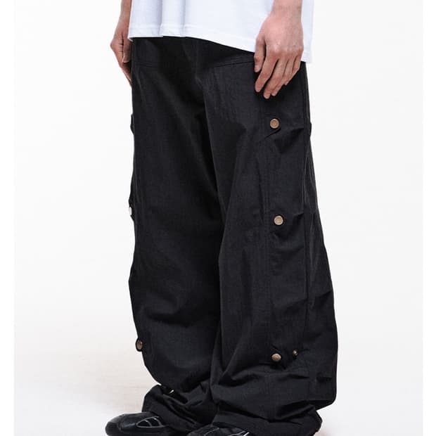 saw blade pants (black)