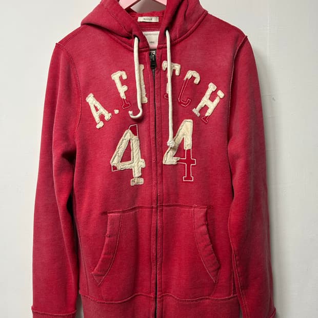 아베크롬비 피그먼트 핑크 기모후드 M