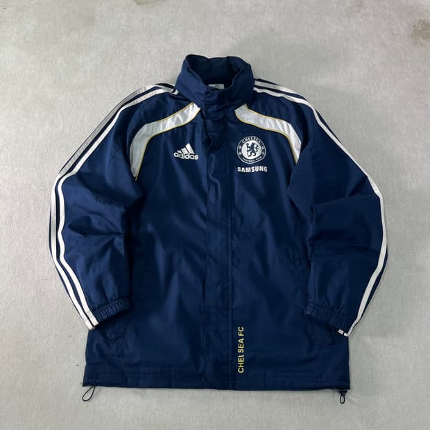 100 아디다스 첼시 10-11 빅로고 바람막이 자켓 