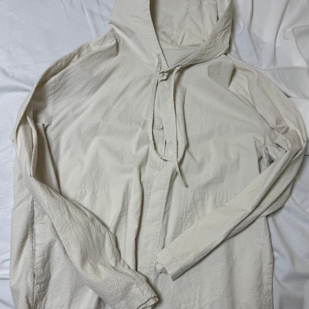 코스 시어서커 후드셔츠자켓 아이보리 L