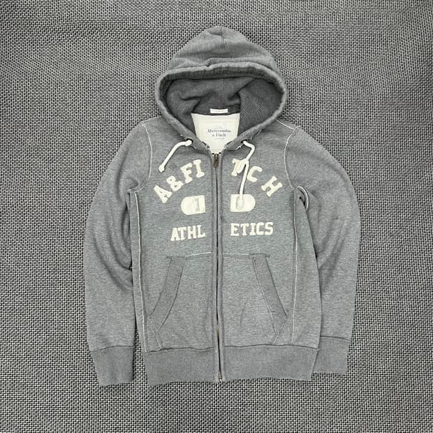 아베크롬비 그레이 후드 집업