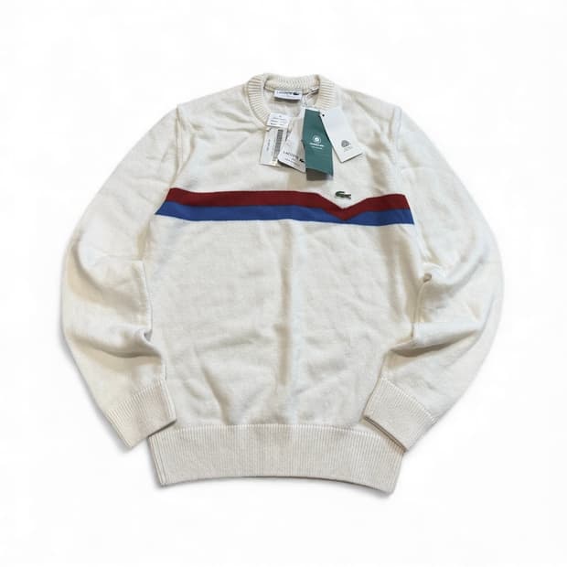 라코스테 MIF 라운드 핀 풀오버 울니트