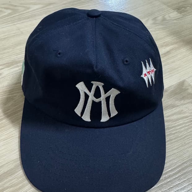 애프터매스 atm 로고 볼캡 네이비