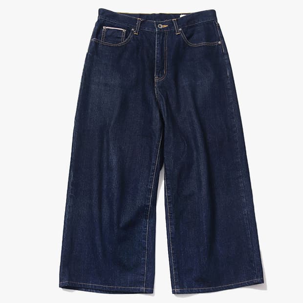 DIGAWEL - DENIM CROP WIDE PANTS