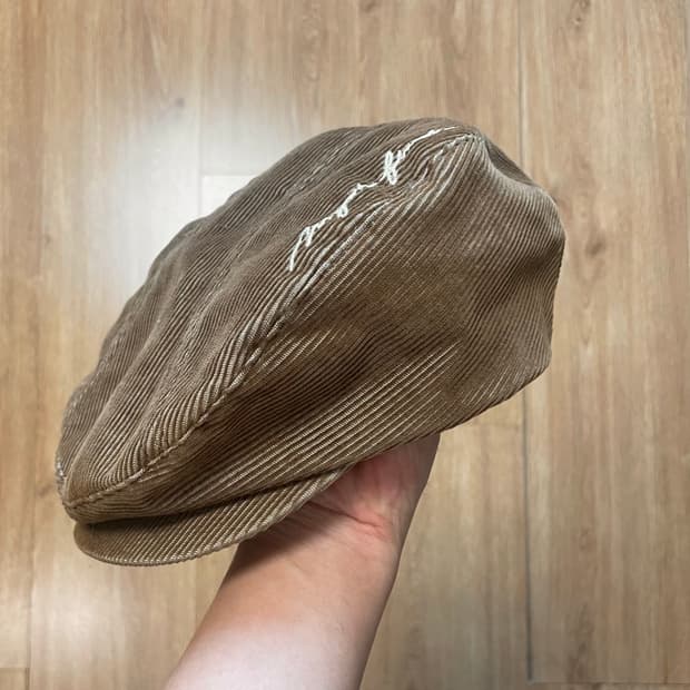 택포) y2k 00s MF 마자흐 플라바 코듀로이 헌팅캡 베레모 모자