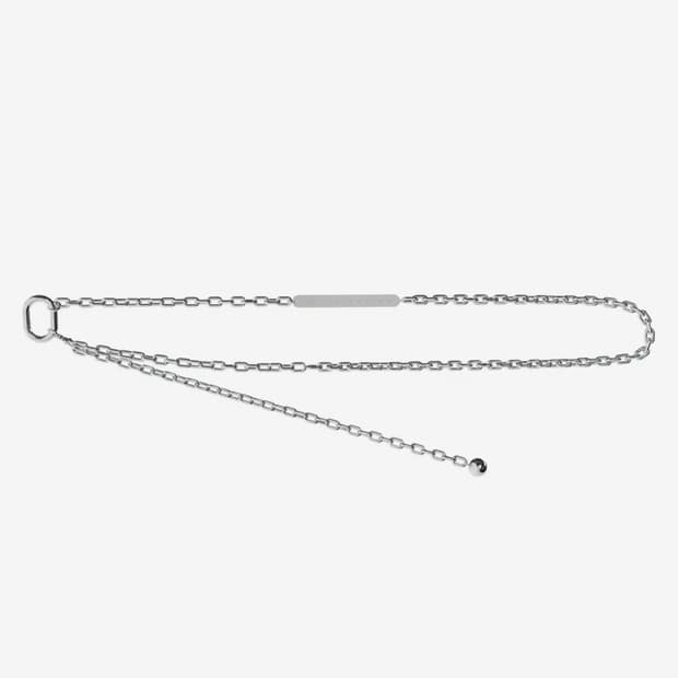 트리밍버드 실버 메탈 체인 벨트