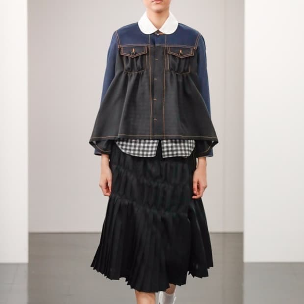 Layer Shirring Pleats Wrap Skirt