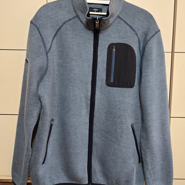 캘러웨이 정품 골프 남성 니트 기모 집업