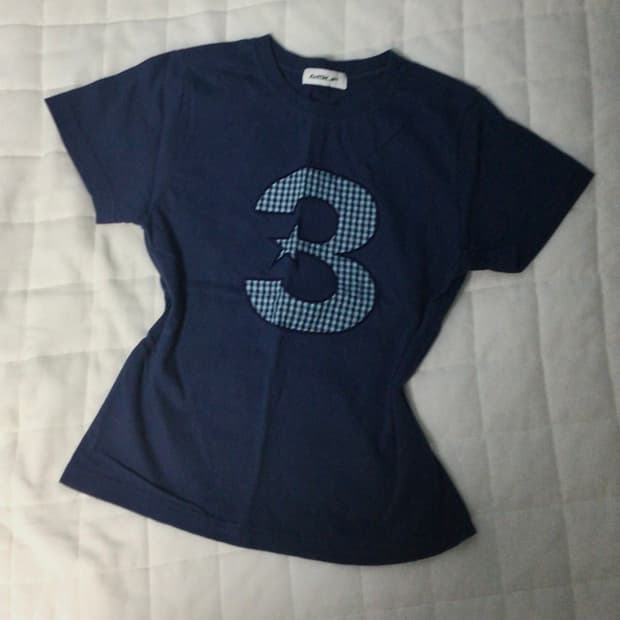 bauf 3 logo check slim t-shirt