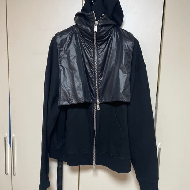 Unravel Project의 블랙 코튼 후드 자켓 M