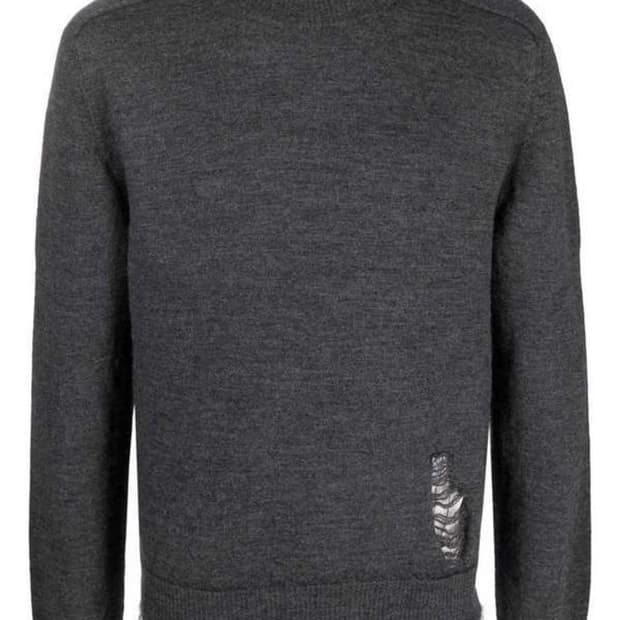 L) 마르지엘라 디스트레스트 더블 레이어드 니트