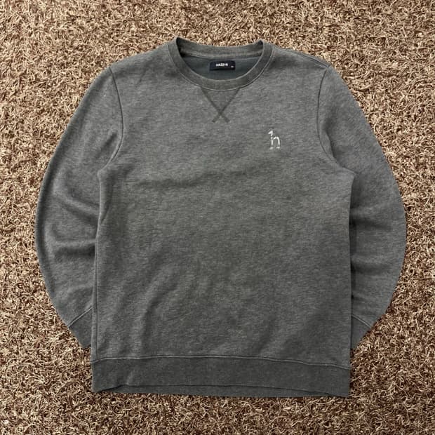 105 헤지스 그레이 기모 맨투맨