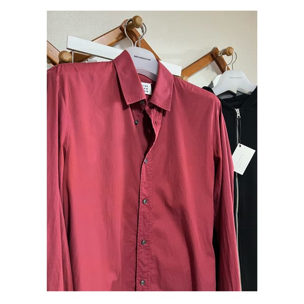 Margiela burgundy shirts 48