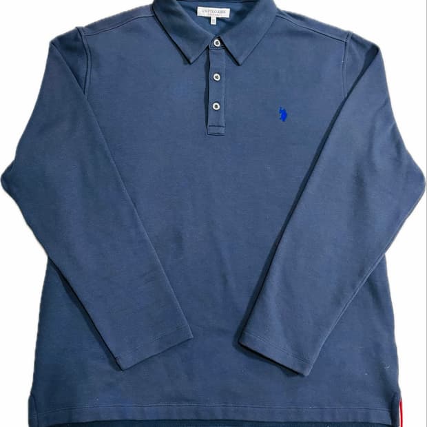 U.S. POLO ASSN. 네이비 긴팔 카라티 L