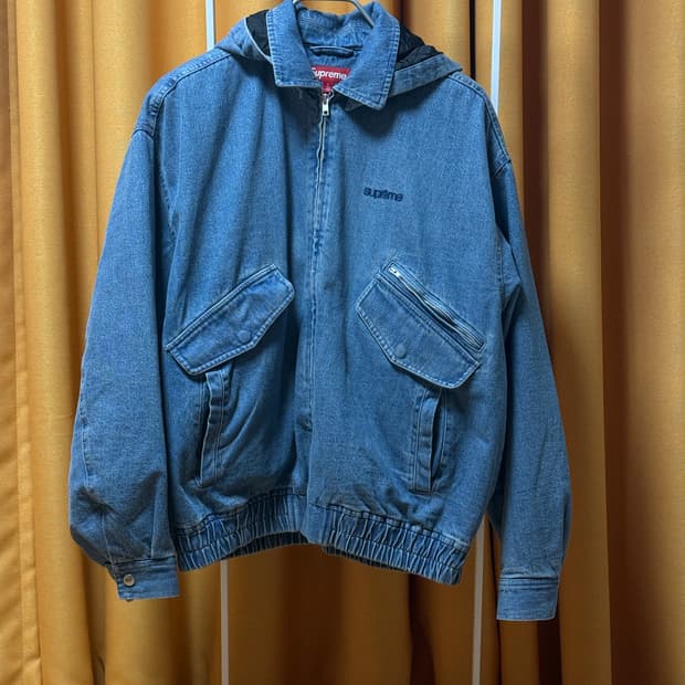 [L] 슈프림 후디드 유틸리티 자켓 데님 25FW