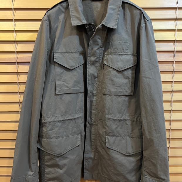 올세인츠 남성 카키 야상자켓 