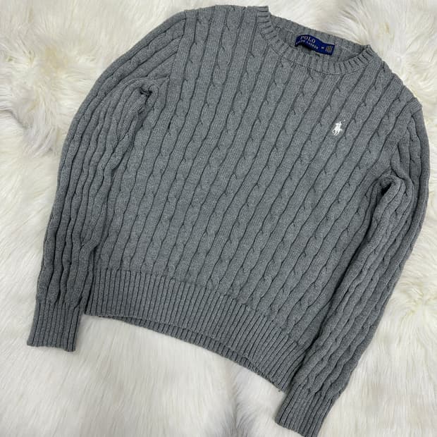 폴로 코튼 꽈베기니트 80~95