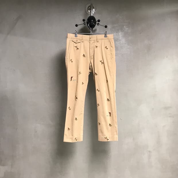 폴로 랄프로렌 멀티 자수 치노 팬츠 베이지 32/32