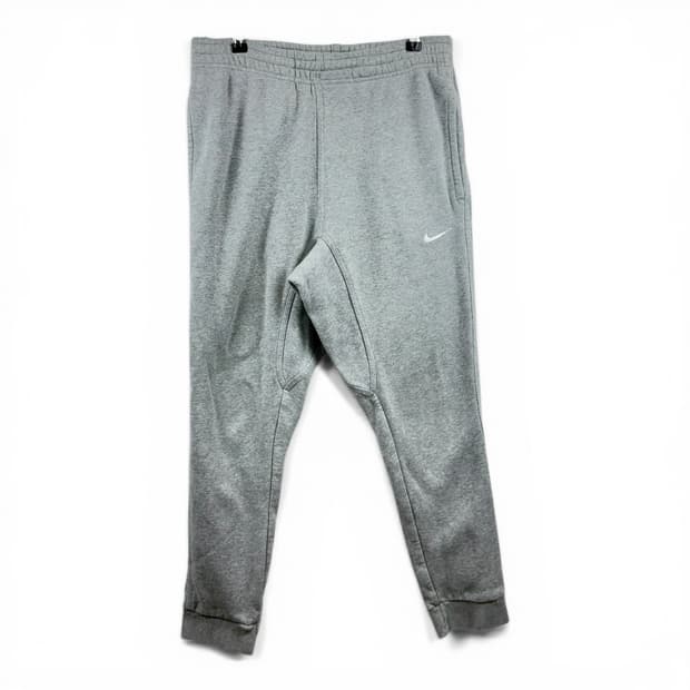 (L) 나이키 스우시 스웻 기모 조거 팬츠 그레이