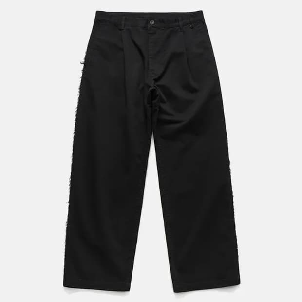 언에펙티드 RAW EDGED CUT CHINO PANTS black M