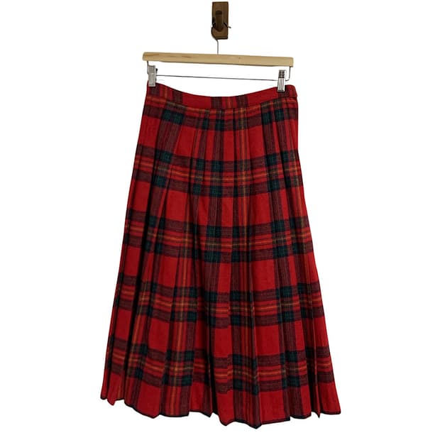 로즈베이 타탄 체크 스커트 s