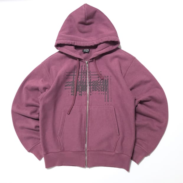 스투시 리프랙티드 후드 집업 자켓 베리