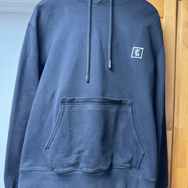 우영미 백로고 후드 블랙 46