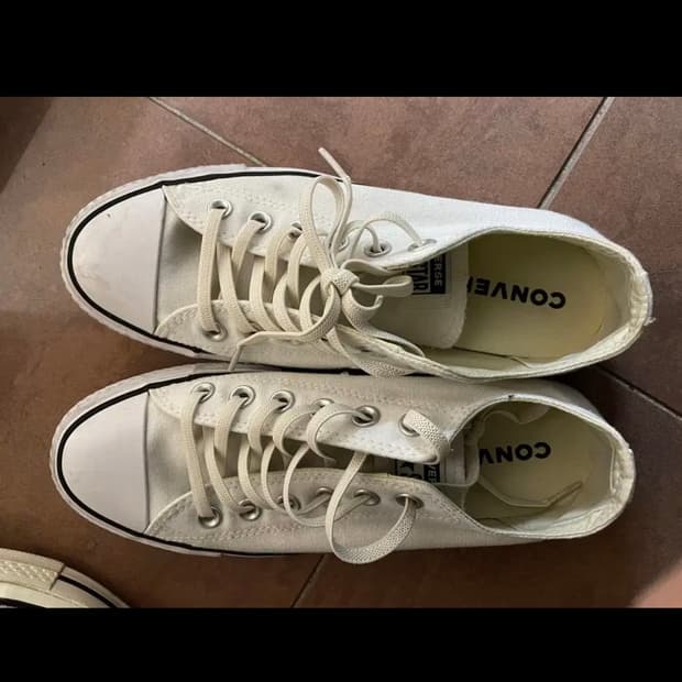 컨버스 척테일러 1970 로우 리프트 화이트 240 245 250