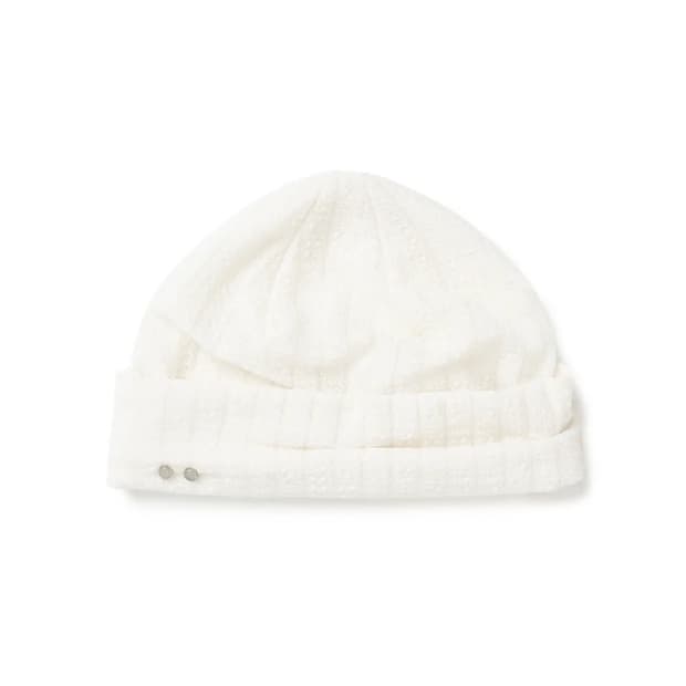 밀로우먼 심볼 레이스 비니 (에크루)