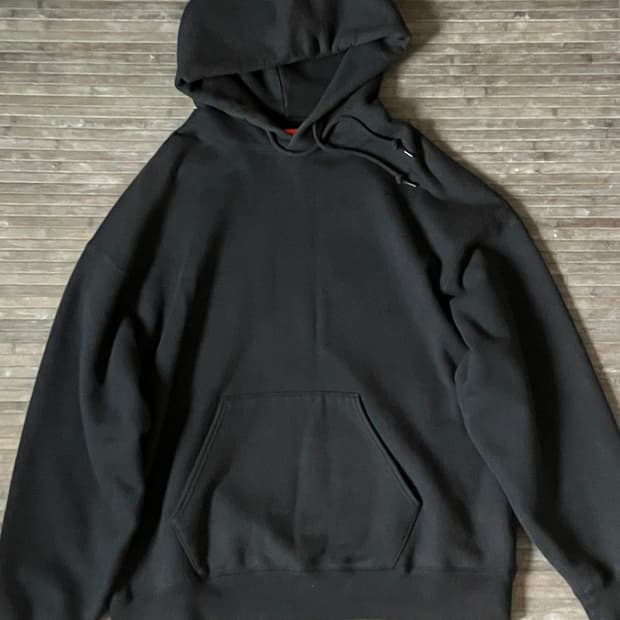 Heavy weight navy loose cotton hoodie
