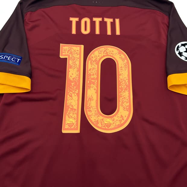 (어센틱) 나이키 15-16 AS 로마 홈 챔스킷 토티