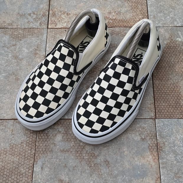 (225)반스 체커보드 슬립온 