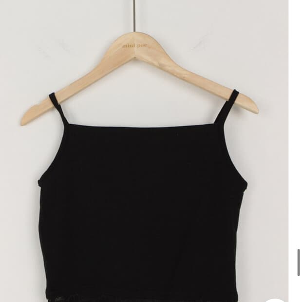 미니포에 셀리 레이스 슬리브리스(블랙)