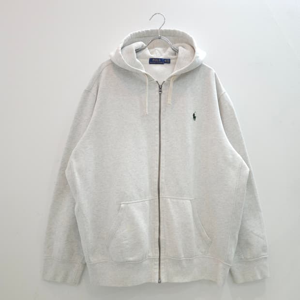 폴로 랄프로렌 써멀 후드집업 기모 멜란지그레이