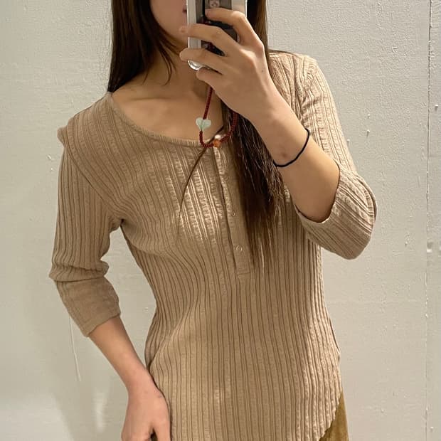 FREAK'S STORE henley neck t-shirts