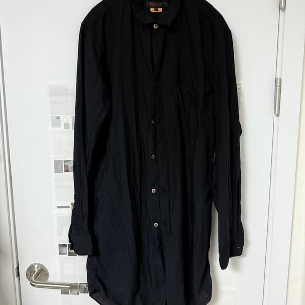 꼼데가르송 블랙 롱셔츠